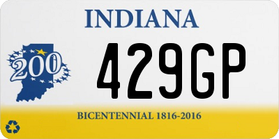 IN license plate 429GP