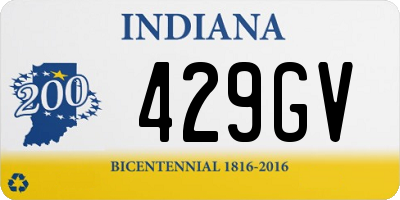 IN license plate 429GV
