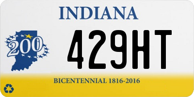 IN license plate 429HT