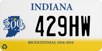 IN license plate 429HW