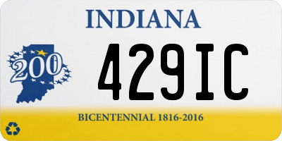 IN license plate 429IC