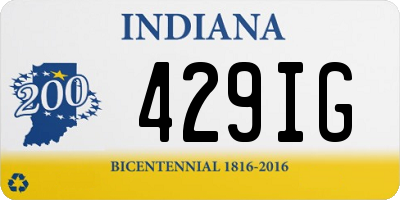 IN license plate 429IG