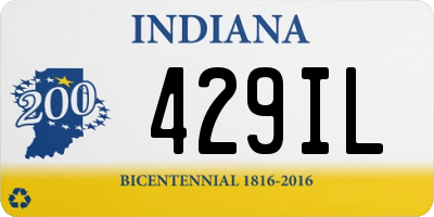 IN license plate 429IL