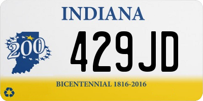 IN license plate 429JD