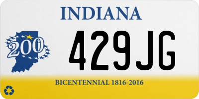 IN license plate 429JG