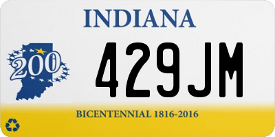 IN license plate 429JM