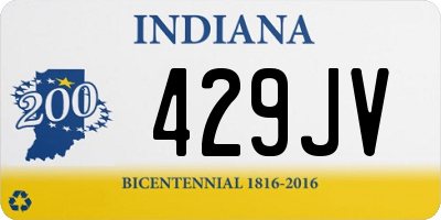 IN license plate 429JV