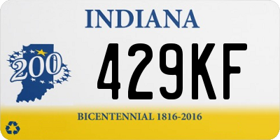 IN license plate 429KF