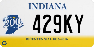 IN license plate 429KY