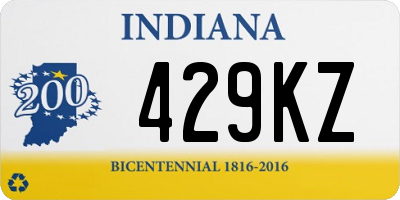 IN license plate 429KZ