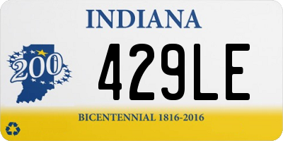 IN license plate 429LE