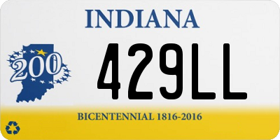 IN license plate 429LL