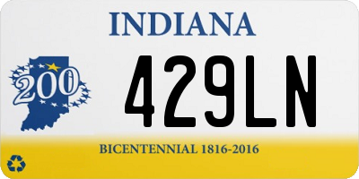 IN license plate 429LN