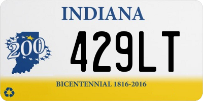 IN license plate 429LT