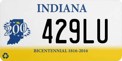 IN license plate 429LU