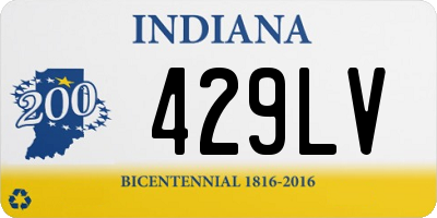 IN license plate 429LV