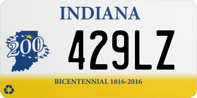 IN license plate 429LZ