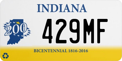 IN license plate 429MF