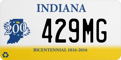 IN license plate 429MG