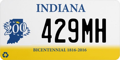 IN license plate 429MH