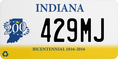 IN license plate 429MJ