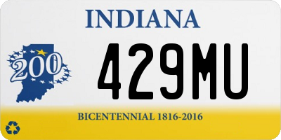 IN license plate 429MU