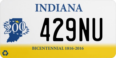 IN license plate 429NU