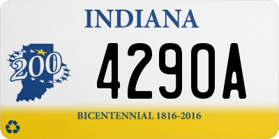 IN license plate 429OA