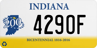 IN license plate 429OF