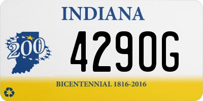 IN license plate 429OG