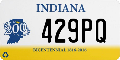 IN license plate 429PQ
