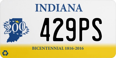 IN license plate 429PS