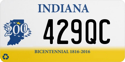 IN license plate 429QC