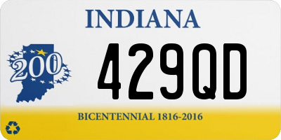 IN license plate 429QD