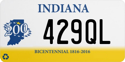 IN license plate 429QL