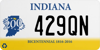 IN license plate 429QN