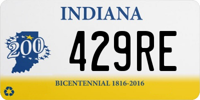 IN license plate 429RE