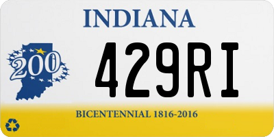 IN license plate 429RI