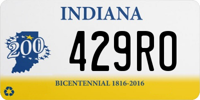 IN license plate 429RO