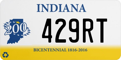 IN license plate 429RT