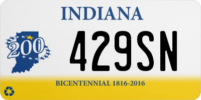 IN license plate 429SN