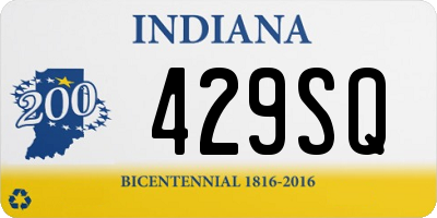 IN license plate 429SQ