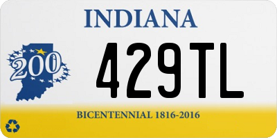 IN license plate 429TL