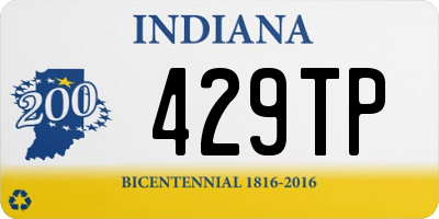 IN license plate 429TP