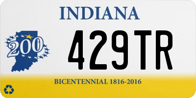 IN license plate 429TR