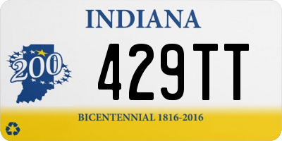 IN license plate 429TT