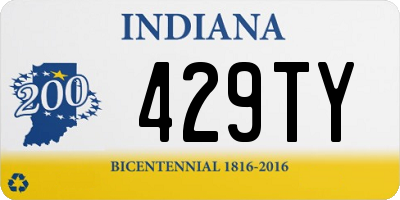 IN license plate 429TY