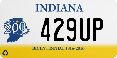 IN license plate 429UP