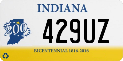 IN license plate 429UZ