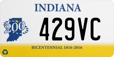 IN license plate 429VC